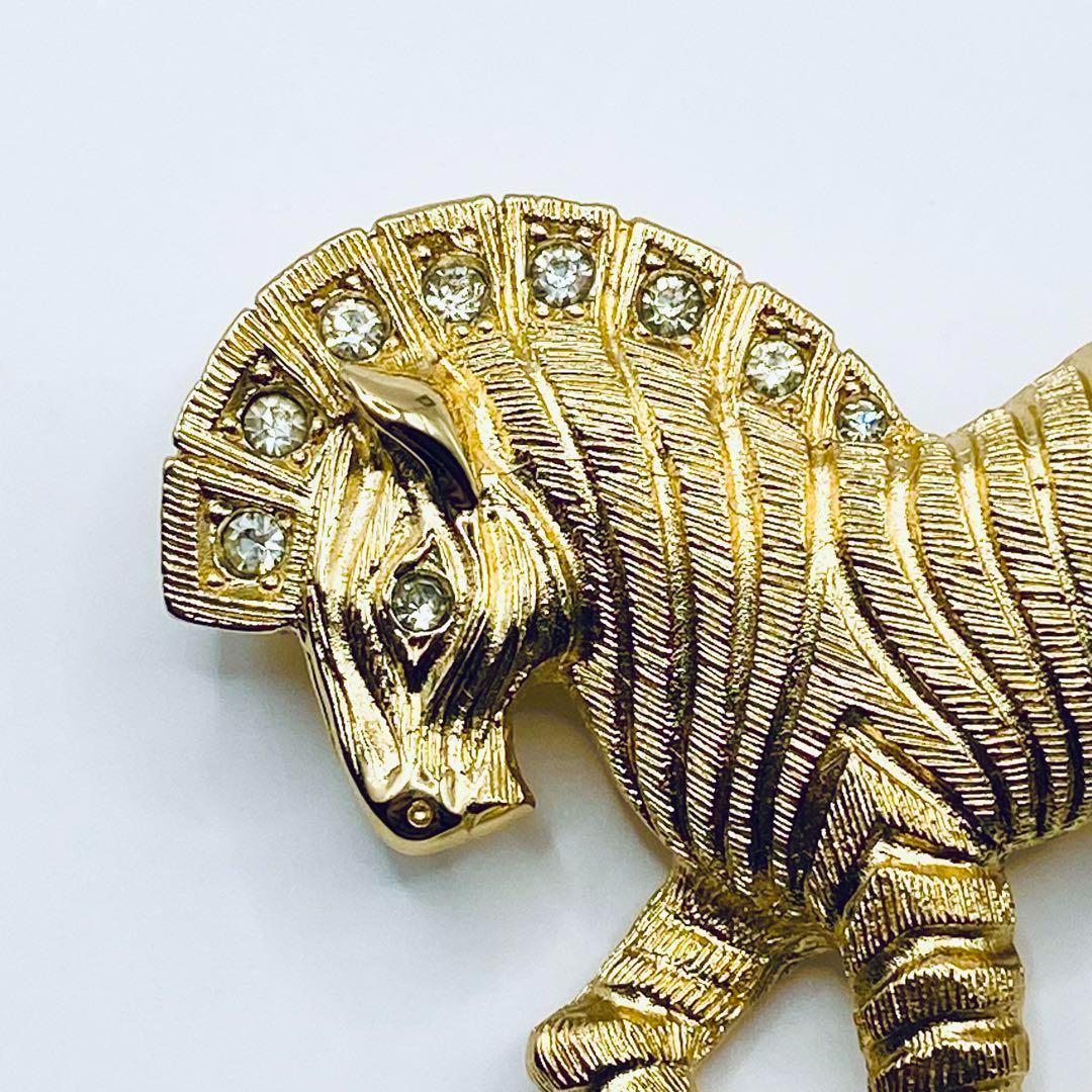 希少✨️美品✨️ディオール○ブローチ○ホース○ラインストーン