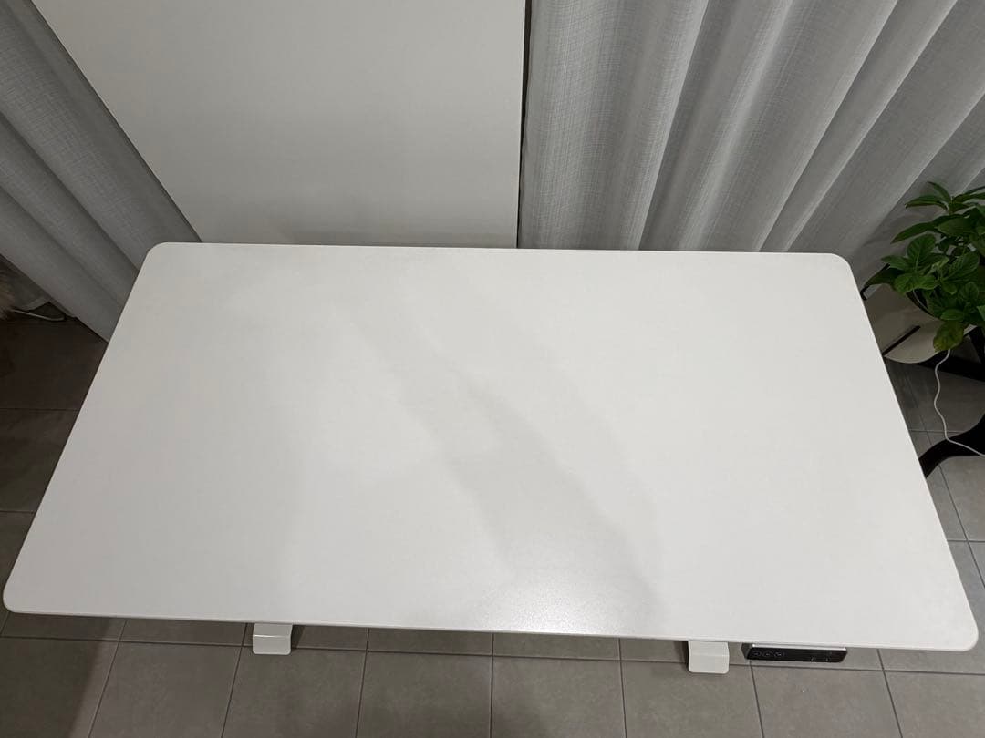 ［送料込み］FLEXISPOT EJ2W 電動昇降式デスク ホワイト天板