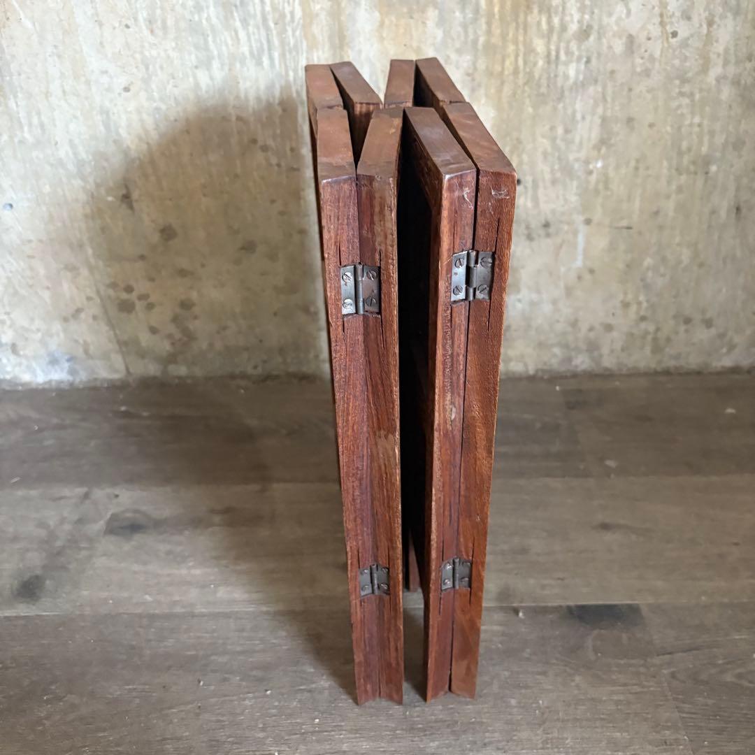 シーシャムウッド 彫刻テーブル サイドテーブル インド製 ヴィンテージ ②