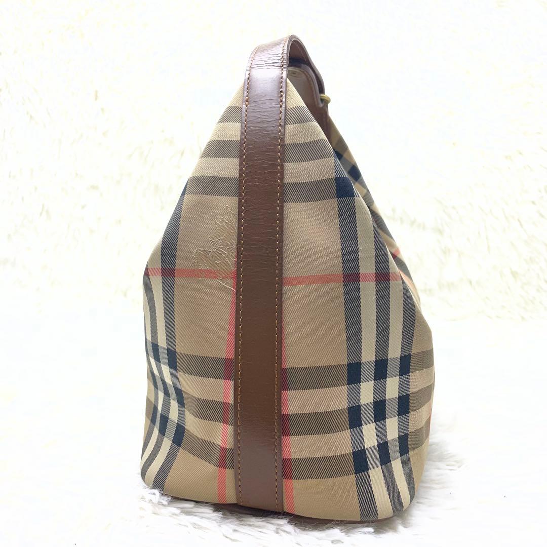バーバリー ハンドバッグ ノバチェック シャドーホース キャンバス　トートバッグ