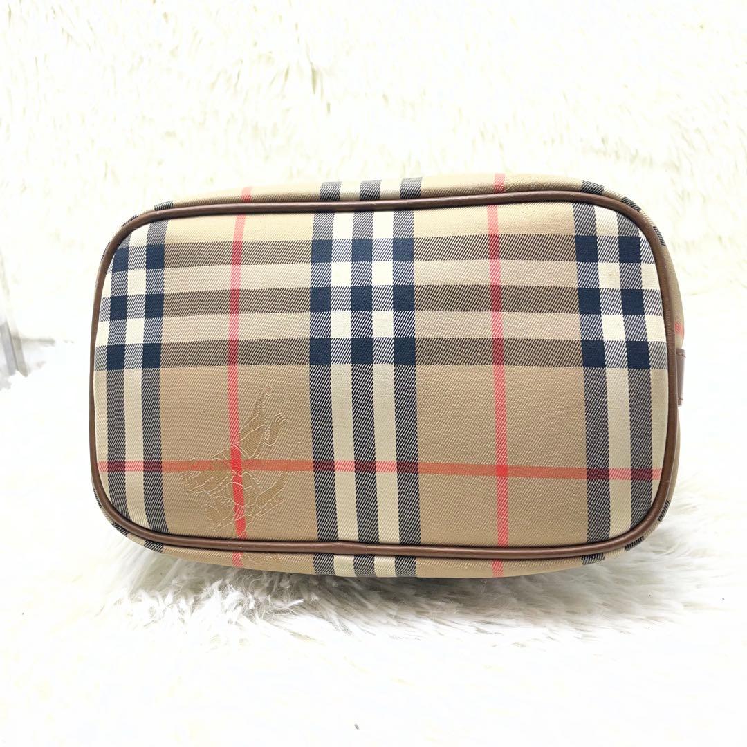 バーバリー ハンドバッグ ノバチェック シャドーホース キャンバス　トートバッグ