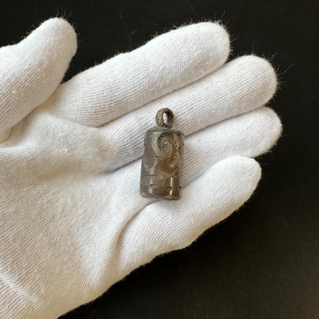 筒印章 古代 メソポタミア文明 ヒッポカンポス 海馬 霊獣 スタンプ 1491