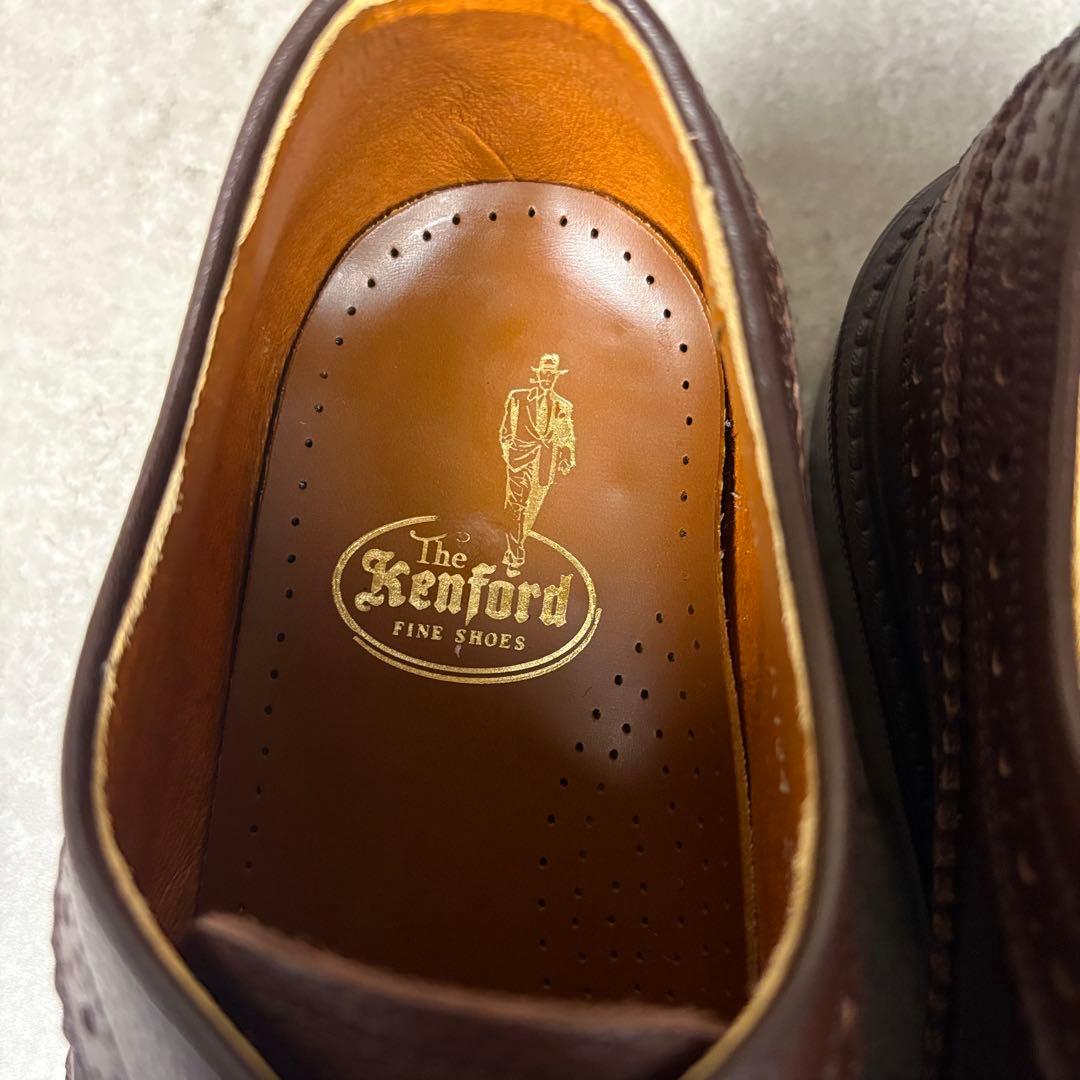ケンフォード　ダービーシューズ　ウイングチップ　メダリオン　25.5 ブラウン