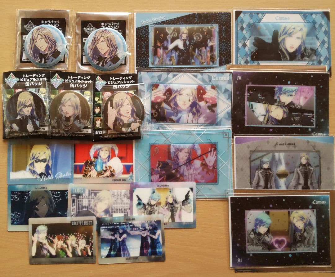 うたプリ カミュ 缶バッジ ビジュカ オーロラアートコレクション