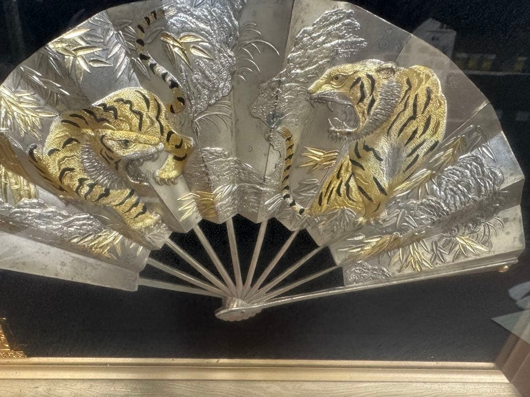 ☆高級品☆ 純銀 純金 扇子 扇 寿シリーズ