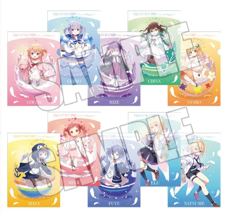 ご注文はうさぎですか TAKE OUT BLUE BIRD クリアファイル 全種 ご注文はうさぎですか TAKE OUT BLUE BIRD クリアファイル 全種 ご注文