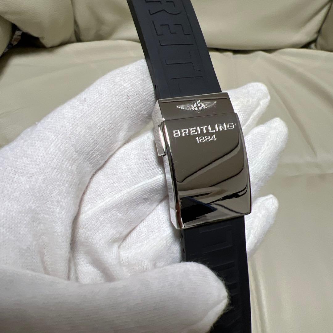 ブライトリング 純正22mm ラバーベルト Dバックル ウイングロゴ 廃盤稀少品