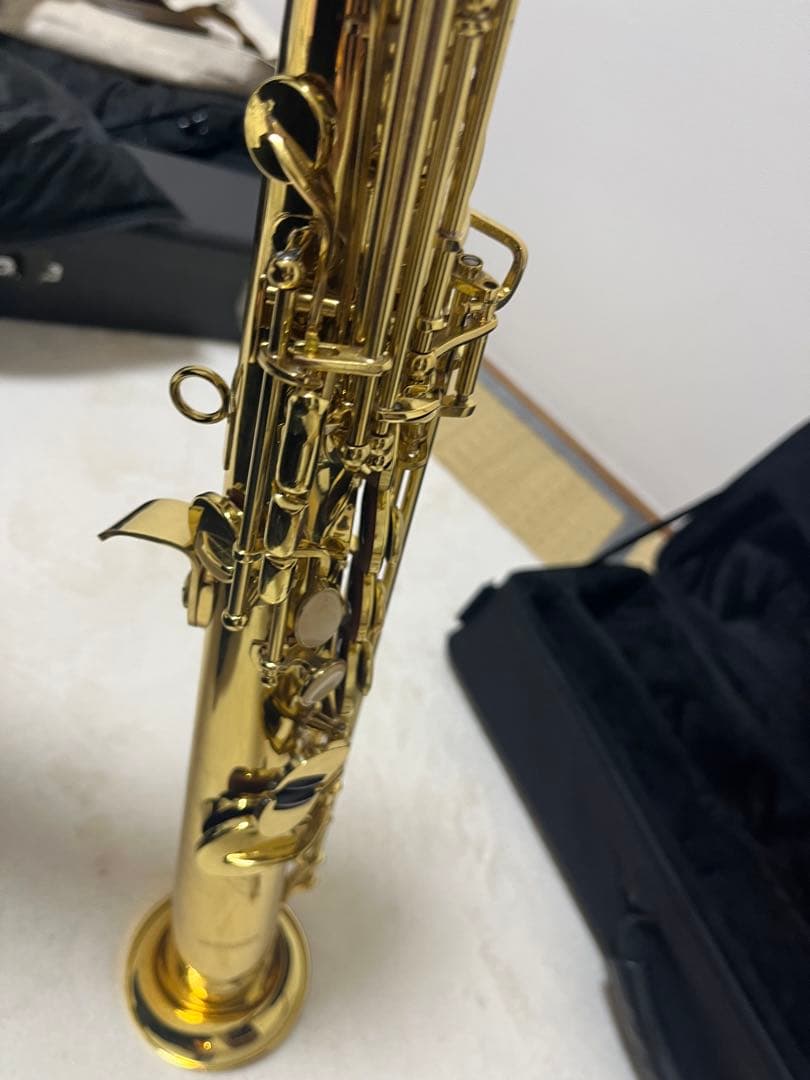 【値下可】ammoon ソプラノサックス ベル彫刻 マッピ付き
