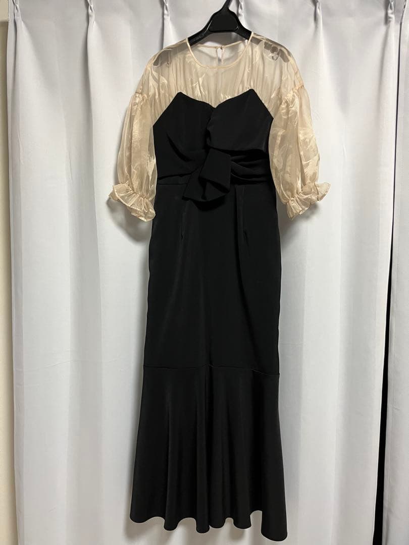 スーツ・フォーマル・ドレス acka sheer puff dress size1