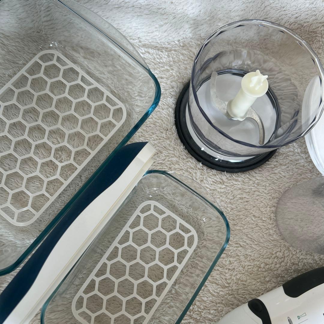 BRAUN ハンドブレンダーセット 真空ガラス保存容器