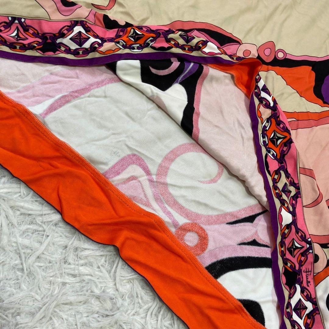 EMILIO PUCCI 総柄タイトスカート ピンク 42 エレガント オシャレ