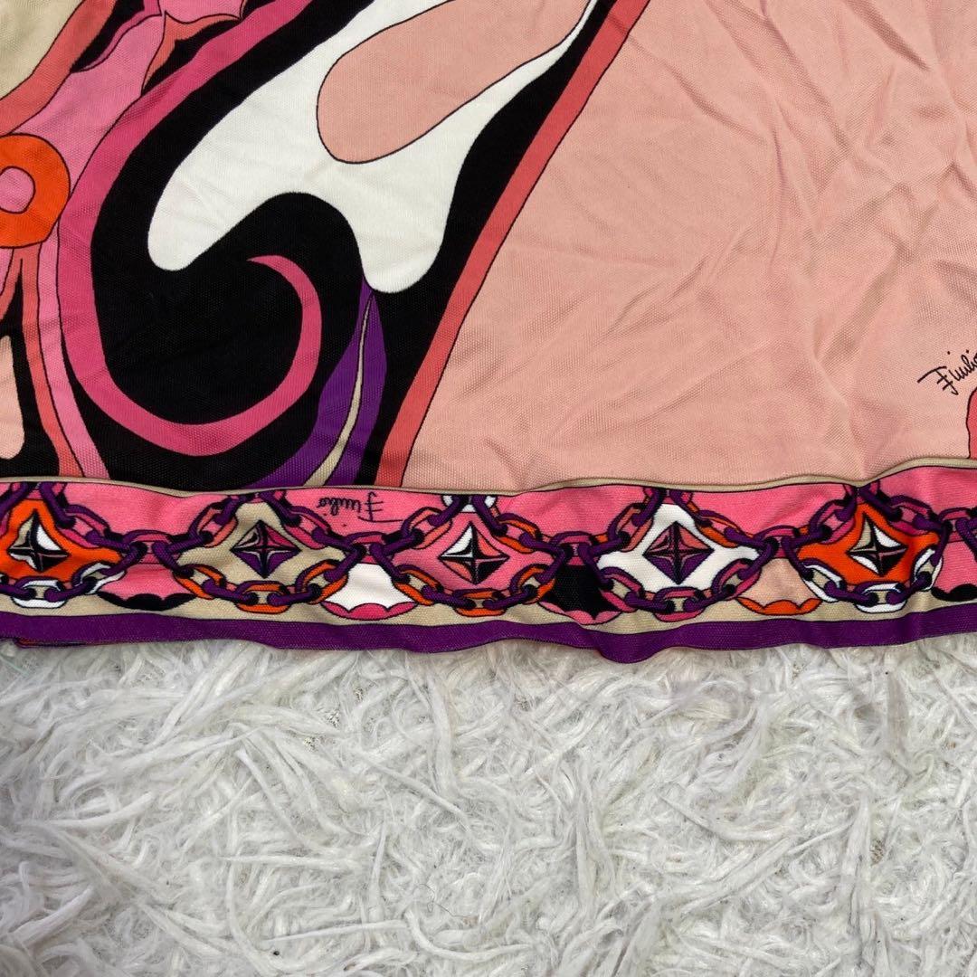 EMILIO PUCCI 総柄タイトスカート ピンク 42 エレガント オシャレ