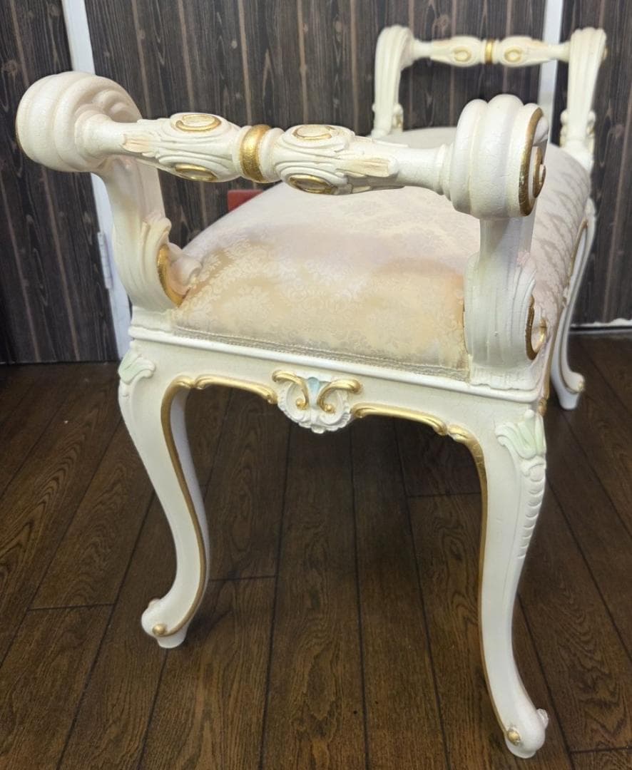 たのめる便・現状渡し〉SILIK シリックアンティーク スツール イタリア製