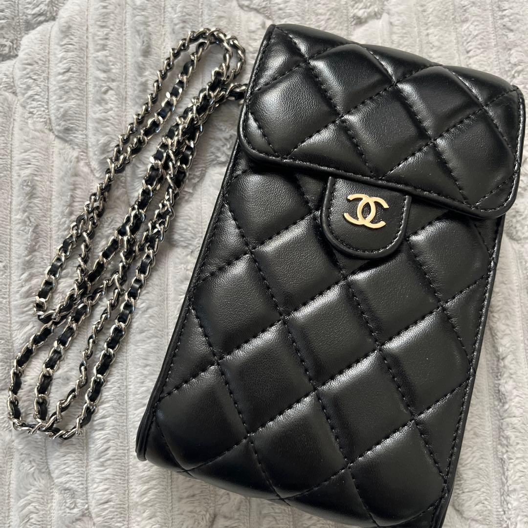 daimiki57 様CHANEL ブラック スマホショルダー　ノベルティ