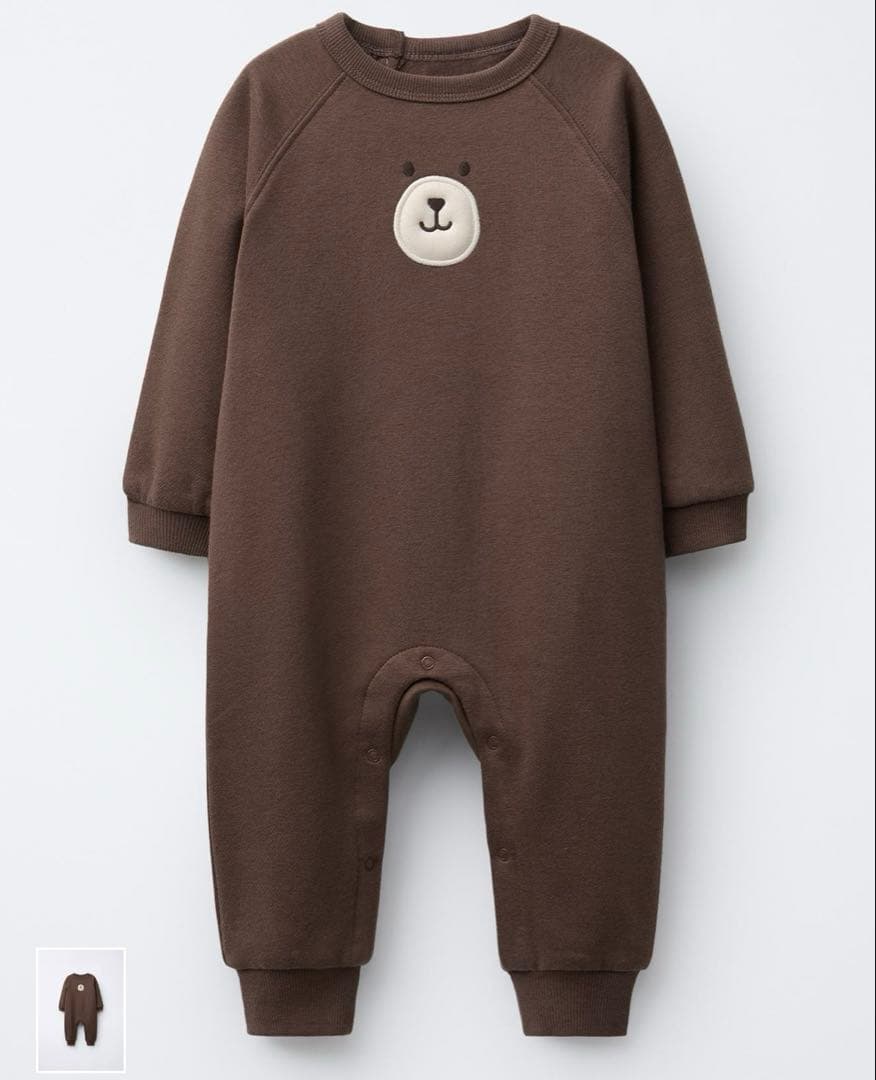 ZARA 裏起毛ロンパース74cm - メルカリ