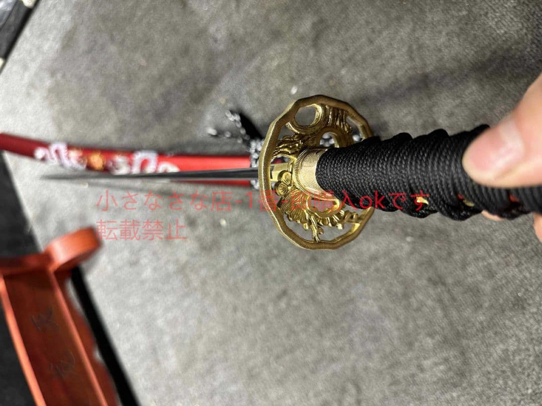 武士の刀梅花妖龍  古兵器 武具 刀装具 日本刀 模造刀 居合刀