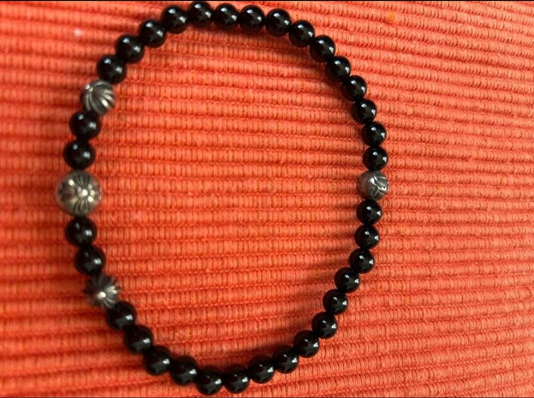 Chrome Hearts オニキスブレスレット