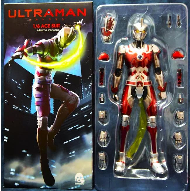 中古 ThreeZero 1/6 ULTORAMAN ACE SUIT　電装OK