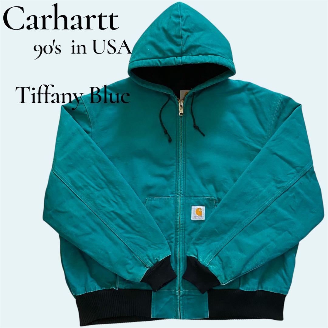 Carhartt アクティブジャケット 90s 星タグ ティファニーブルー