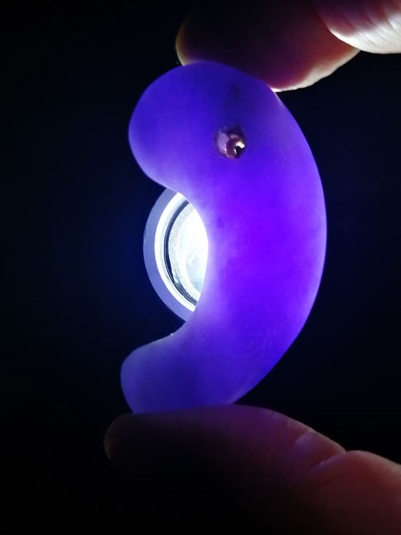 ★【ジャッキー】古墳期　『糸魚川紫翡翠勾玉』5.20cm。超琅玕翡翠。宝石