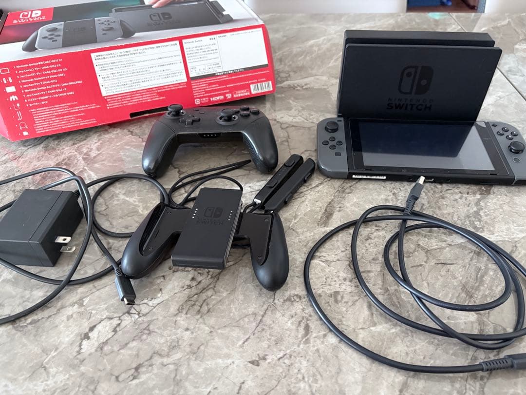 Nintendo Switch 2018年製 箱/128GBSD/プロコン付き