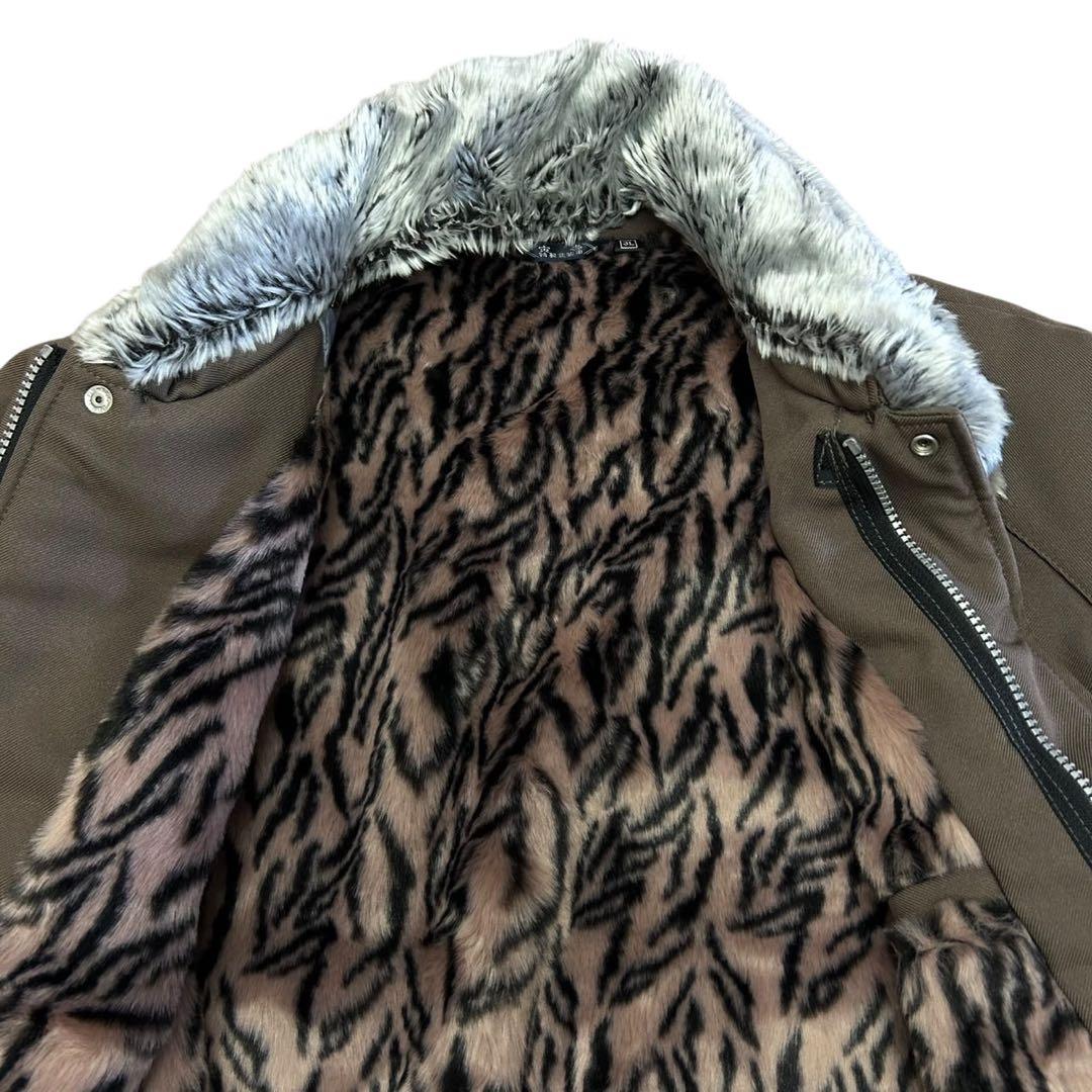 寅壱(3L) ドカジャン 限定 ヒョウ柄 豹 寅壱(3L) ドカジャン 限定