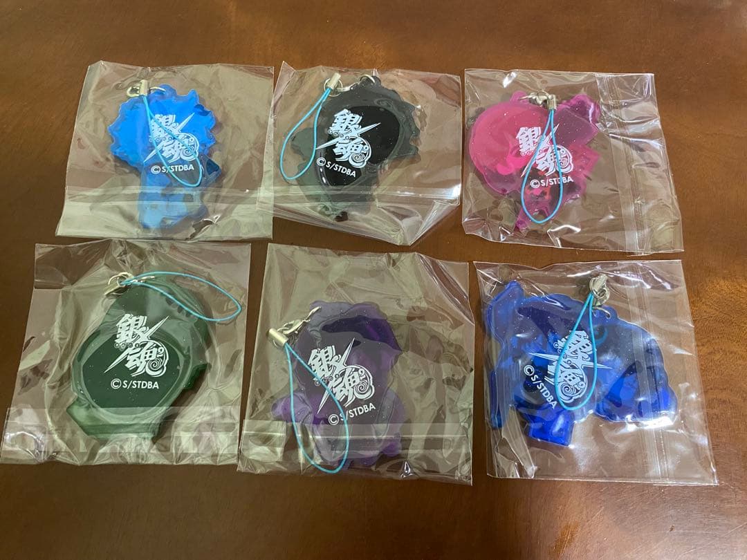 銀魂　クリアラバーストラップ　全6種