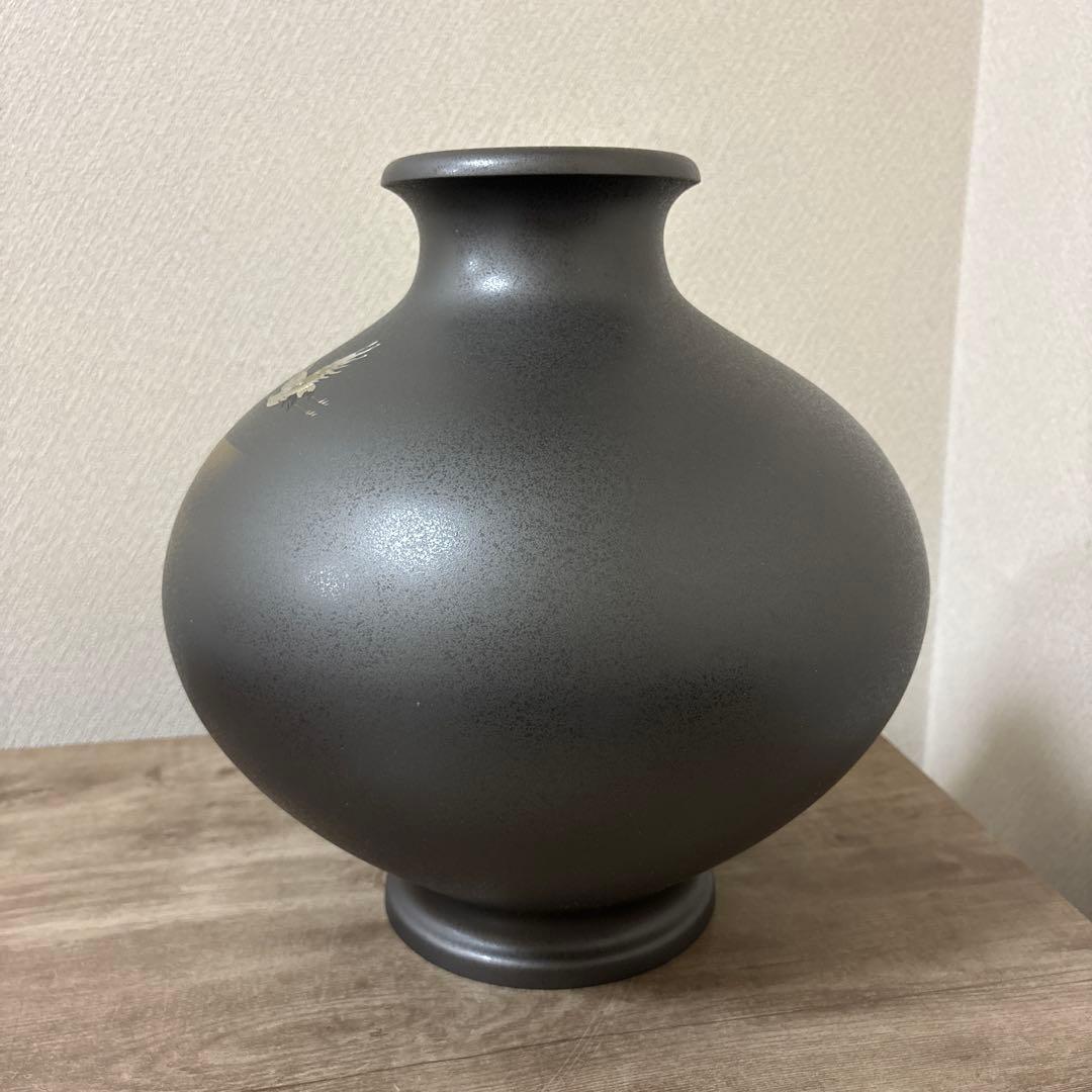 大型 特大 真峰 高岡銅器 花瓶 飾り壺 ビンテージ〈検 茶道 池坊 立花 置物