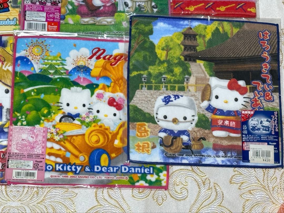 ハローキティ　ご当地限定　プチタオル　キティ&ダニエル　セット　まとめ　⑨