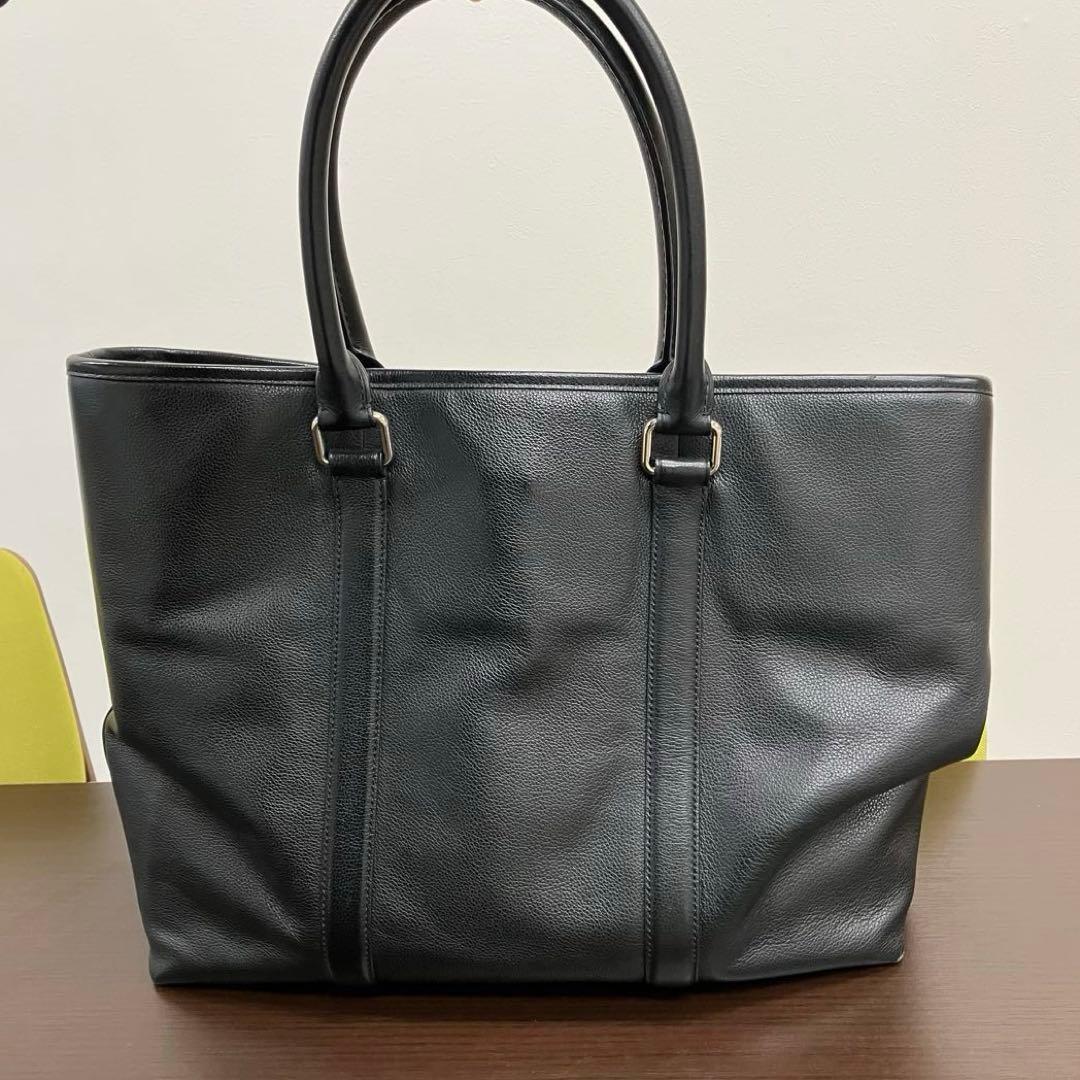 COACH ブラック レザー トートバッグ