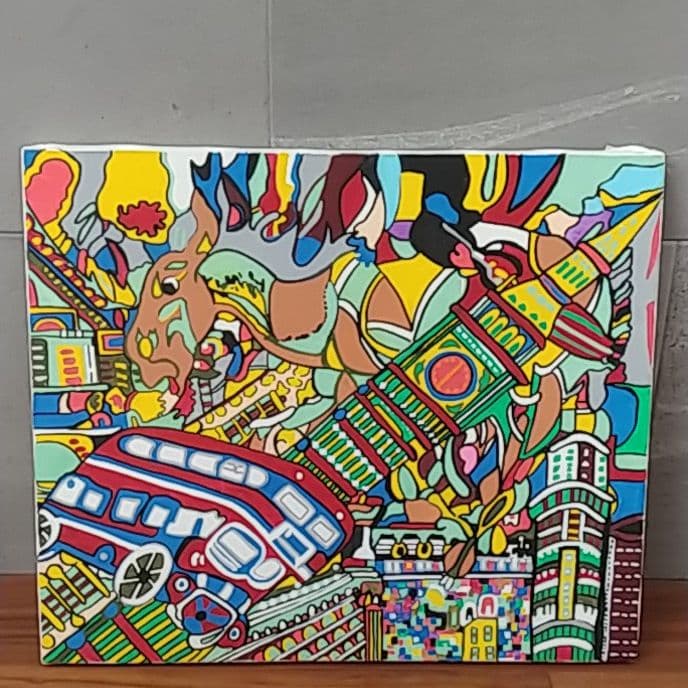 オファー ジミー大西 絵画‼️ Rhythm ジミー大西 絵画 Rhythm ジミー