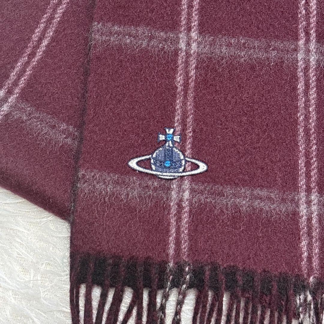 ヴィヴィアンウエストウッド マフラー カシミヤ100% リバーシブル オーブ