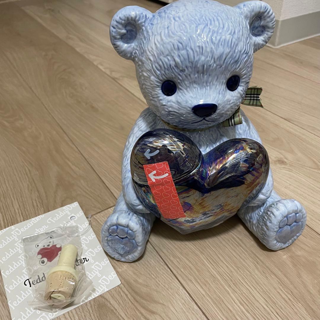 テディデキャンタ Ayame ブランデー 飾り ボトル 青 ブルー シャンパン