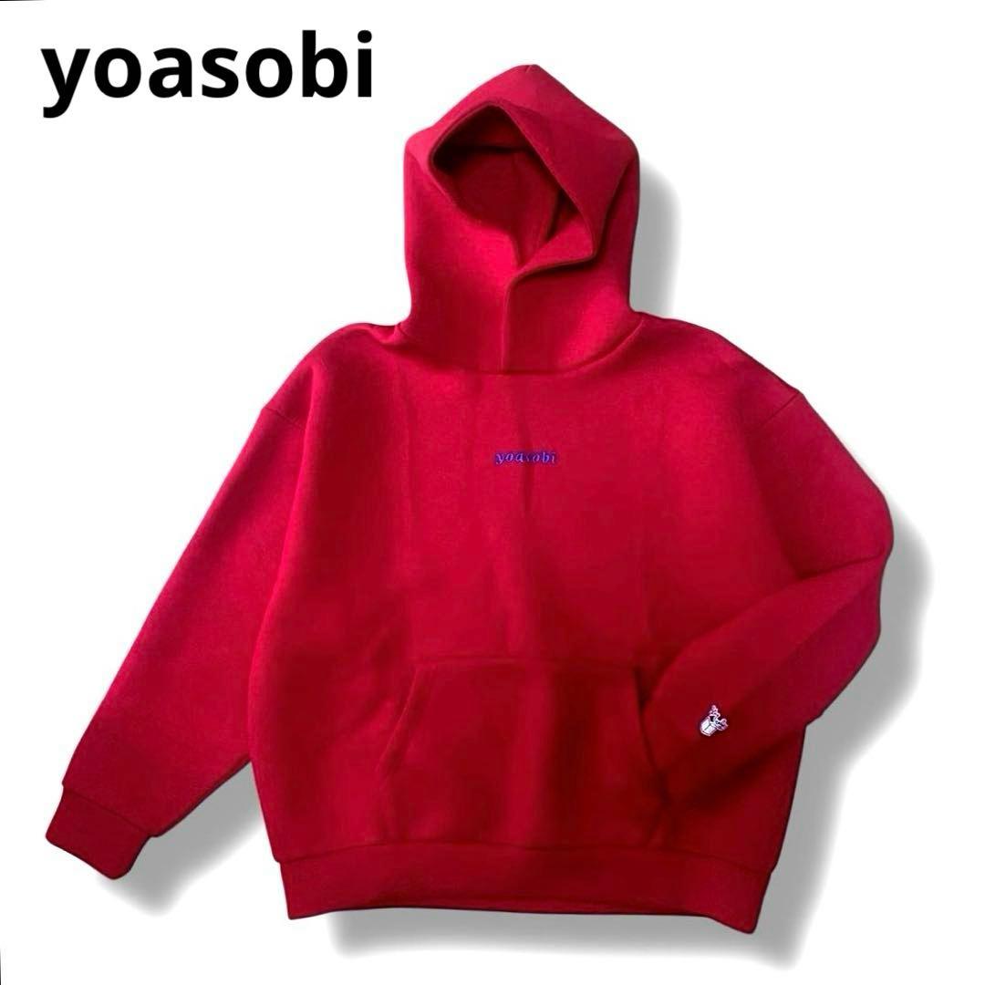初期レア yoasobi ヨアソビ パーカー 赤 夜に駆ける Mサイズ - メルカリ