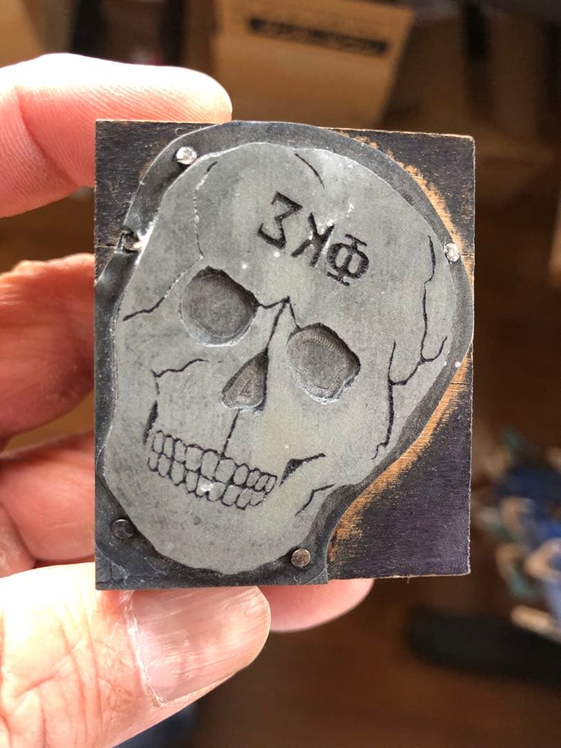 ビンテージスカル髑髏骸骨ネイバーフッドインダストリアルweirdo