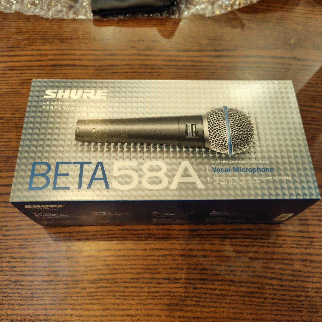 SHURE BETA 58A ダイナミックマイク 専用ケース付き