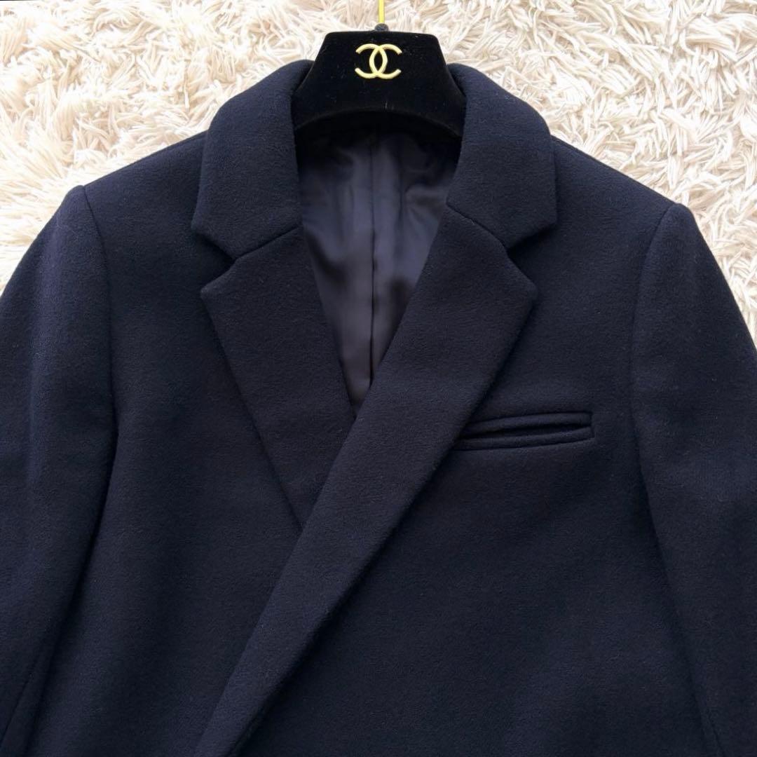 美品✨】haunt ハウント カシミヤ ウール チェスターコート 紺38