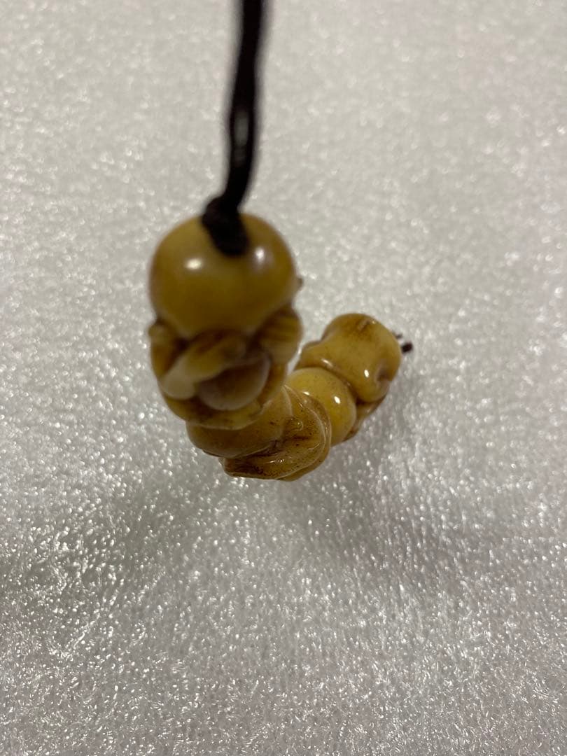 天然素材 見ざる言わざる聞かざる 三猿 彫刻 根付 提げ物