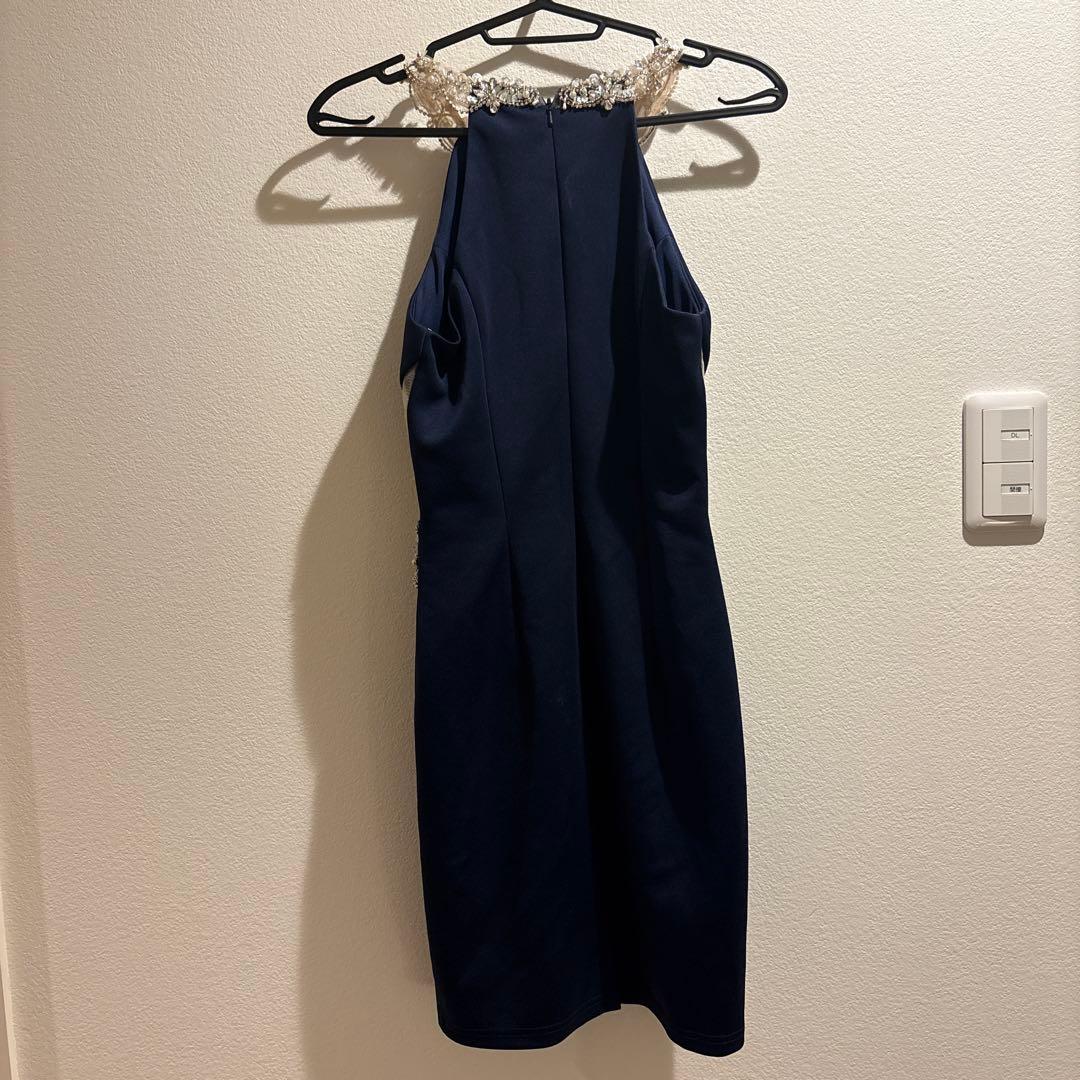 AR ANGEL ネイビービーズドレス S