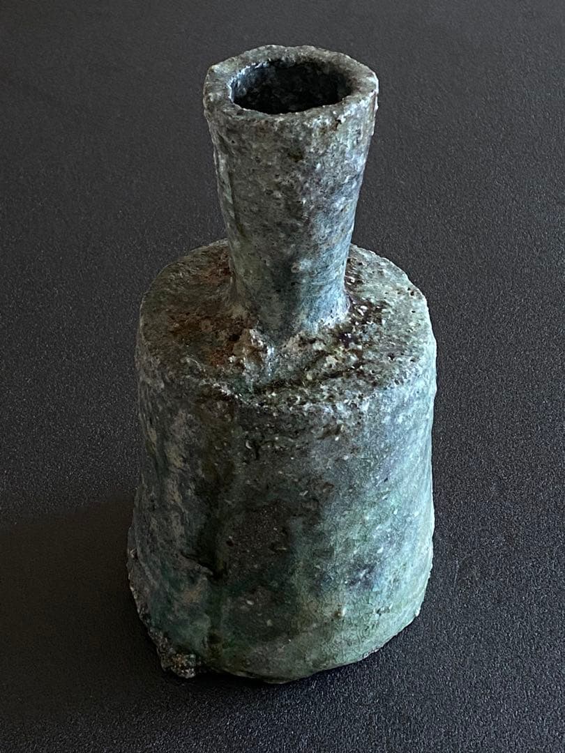 伊賀焼 伊賀砧花入 古谷道生 #2402 伊賀焼 伊賀砧花入 古谷