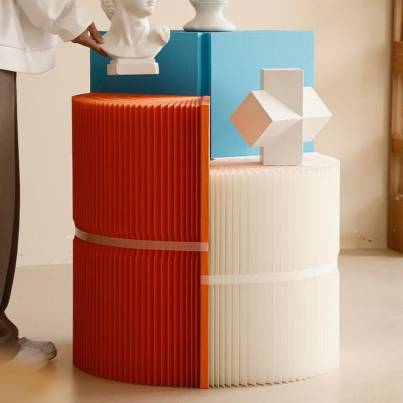 三色組み合わせ階段円柱型ディスプレイ台 直径40cm高さ98㎝ 陳列台