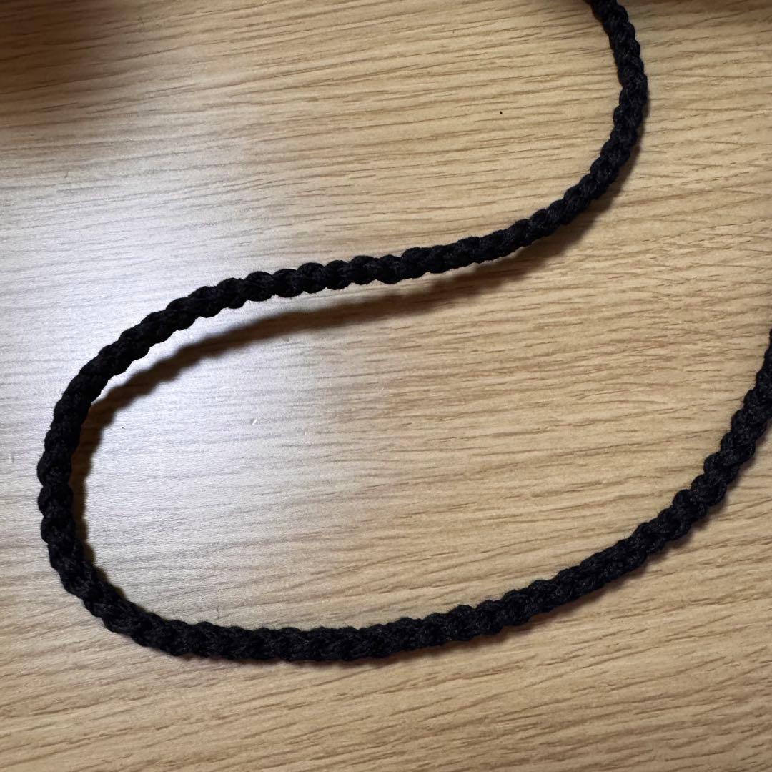 マメクロゴウチ mame kurogouchi コード刺繍バッグ 黒　black