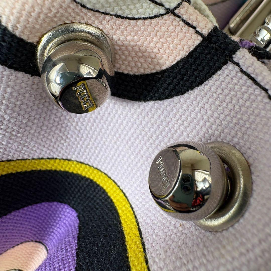 エミリオプッチ ショルダーバッグ　2005年　ラクロワ期　レザー　キャンバス