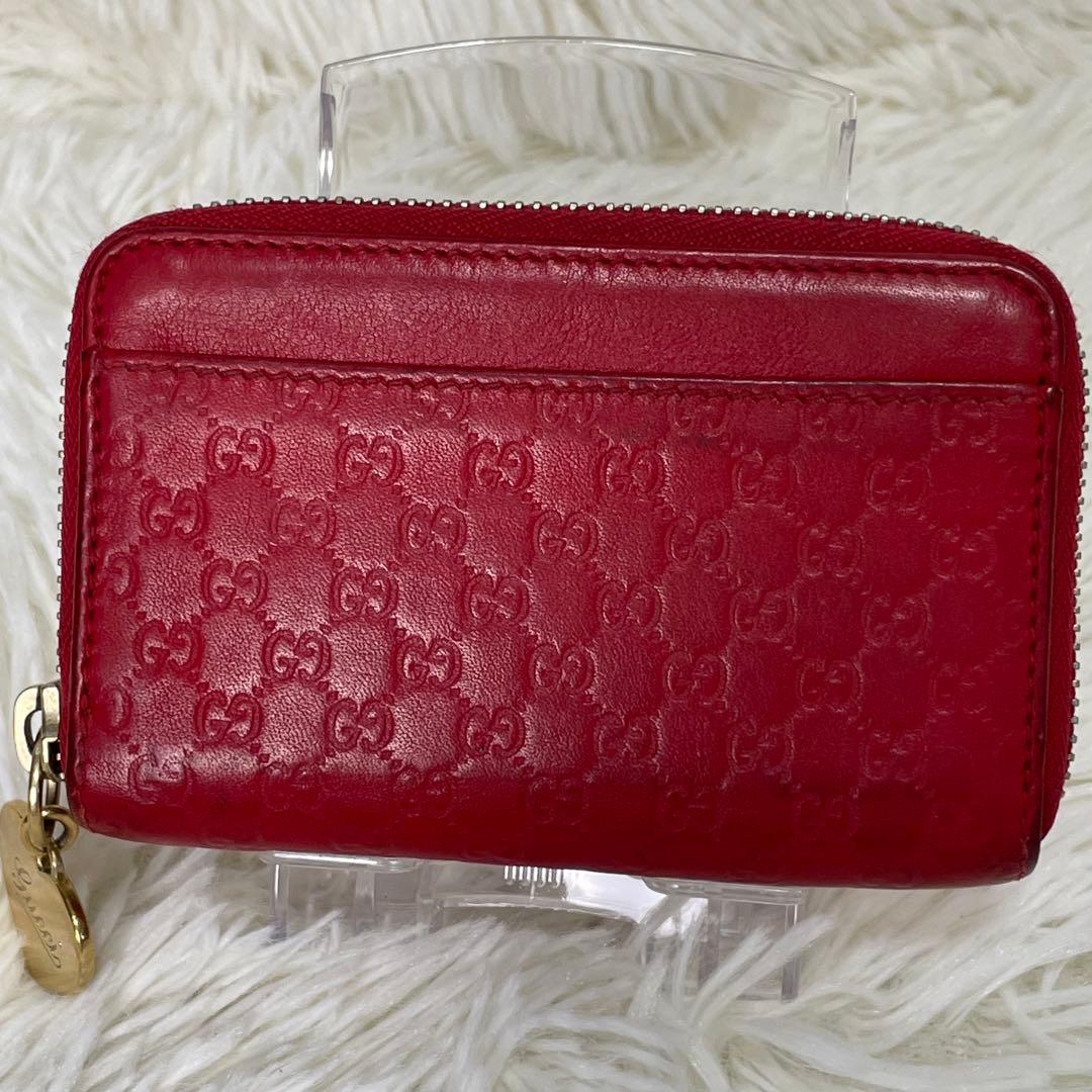 GUCCI グッチ ケース ラウンドファスナー 財布 ハート ロゴ GG