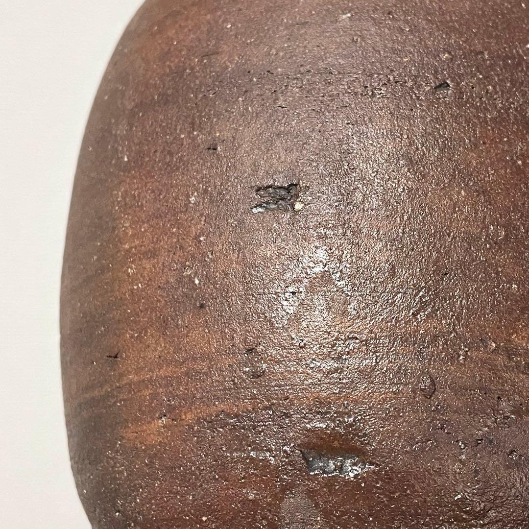 古備前 自然釉 雀口 鳶口 双耳壺 小壷 蹲 花器 花入 常滑焼 六古窯