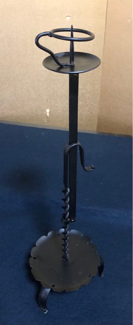 《R》茶道具 夜咄 膳燭一対 燭立 燭台 元箱　260120き5