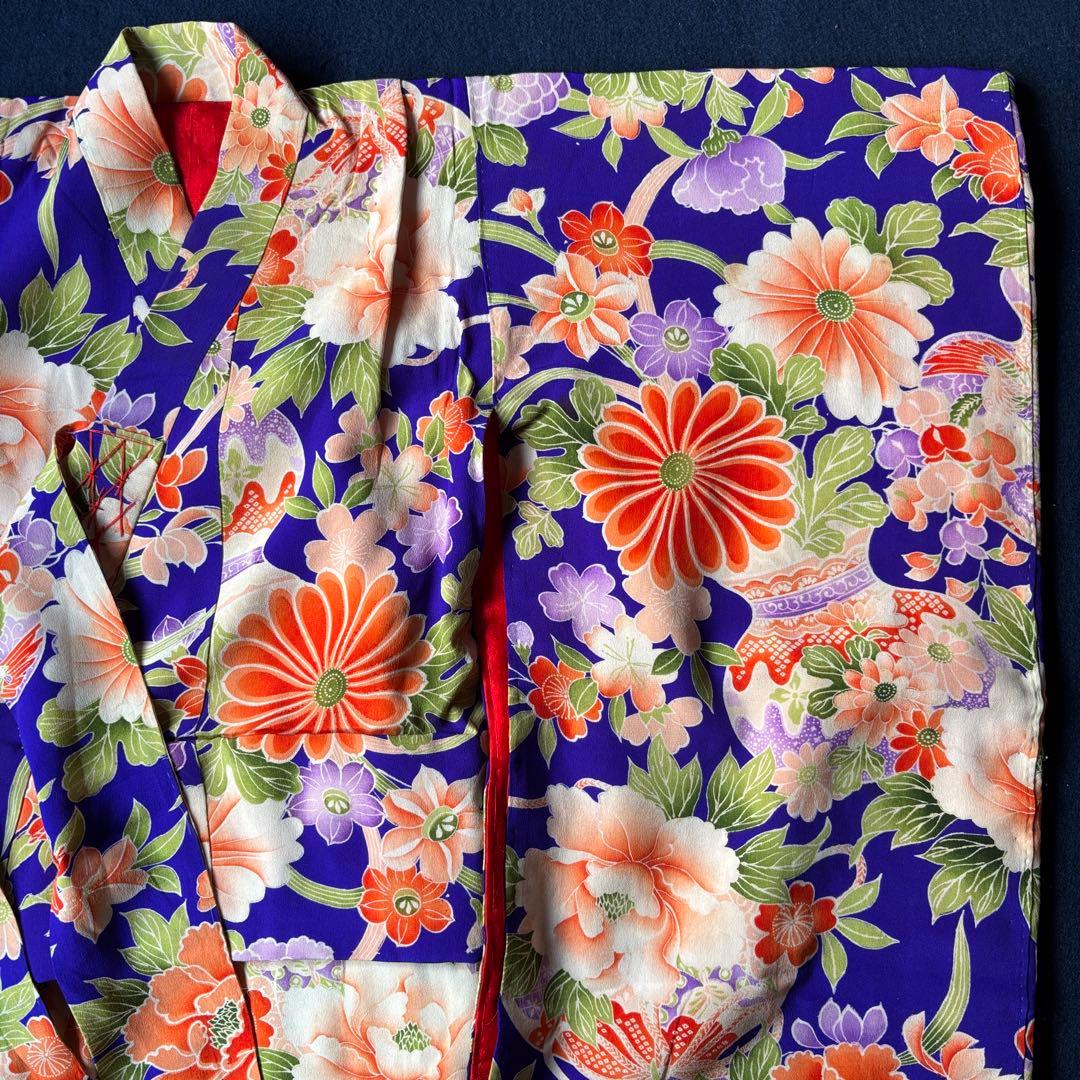 2608 アンティーク子ども着物・襦袢11枚おまとめ売り材料正絹 - メルカリ