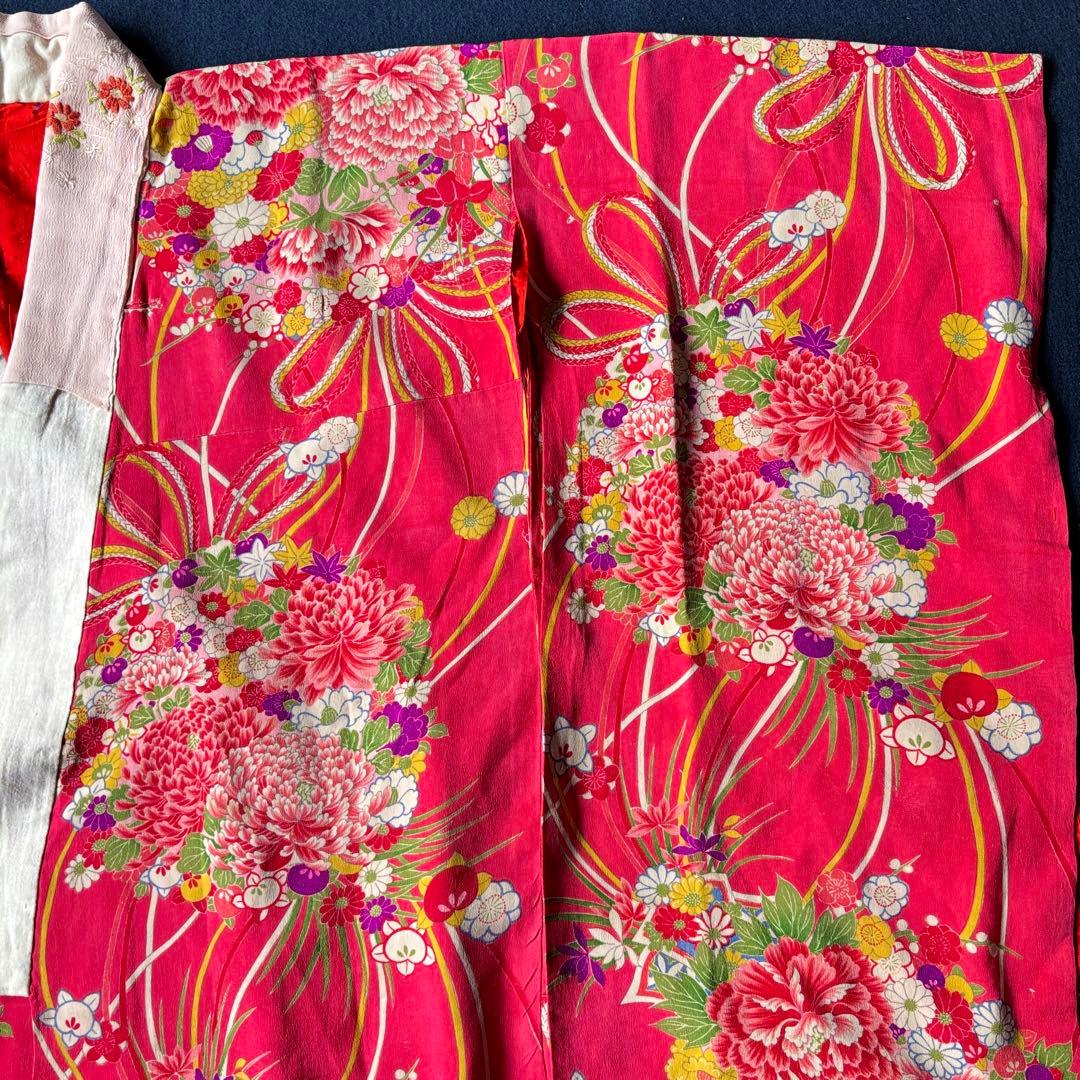 2608 アンティーク子ども着物・襦袢11枚おまとめ売り材料正絹 - メルカリ