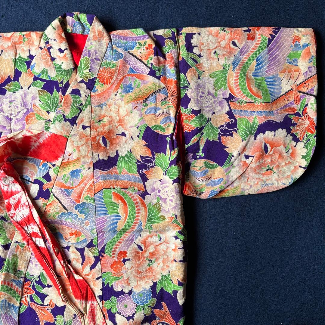 2608 アンティーク子ども着物・襦袢11枚おまとめ売り材料正絹 - メルカリ