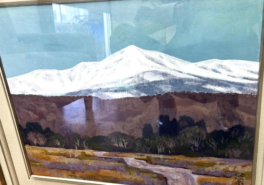 真作 高橋澄爽 高原 日本画 風景画